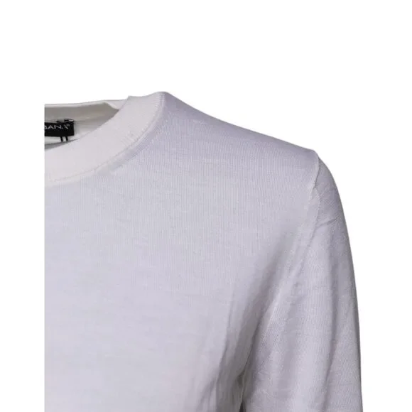 Dolce & Gabbana Cream Cashmere Knit Cropped Cardigan Sweater